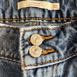 Levi's Blue Wide Leg Low Rise Jean